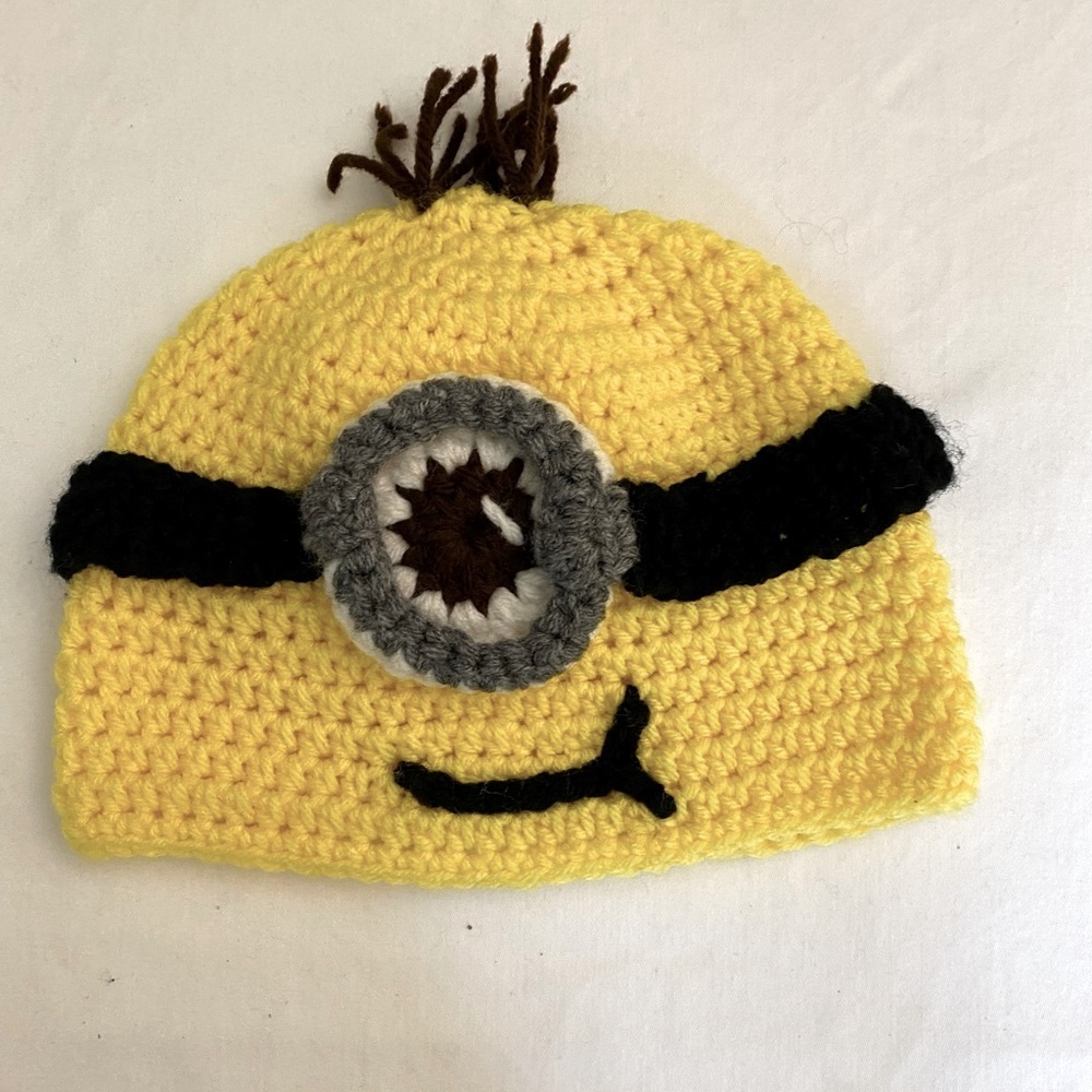 Minions handmade kids hat